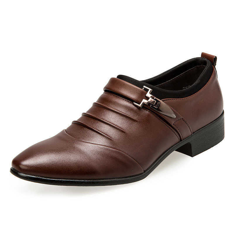 Men Dress Shoes Mens Casual Shoes Spring Mens Leather Shoes Business Dress Shoes Versatile Foot Single Shoes Extra 241009