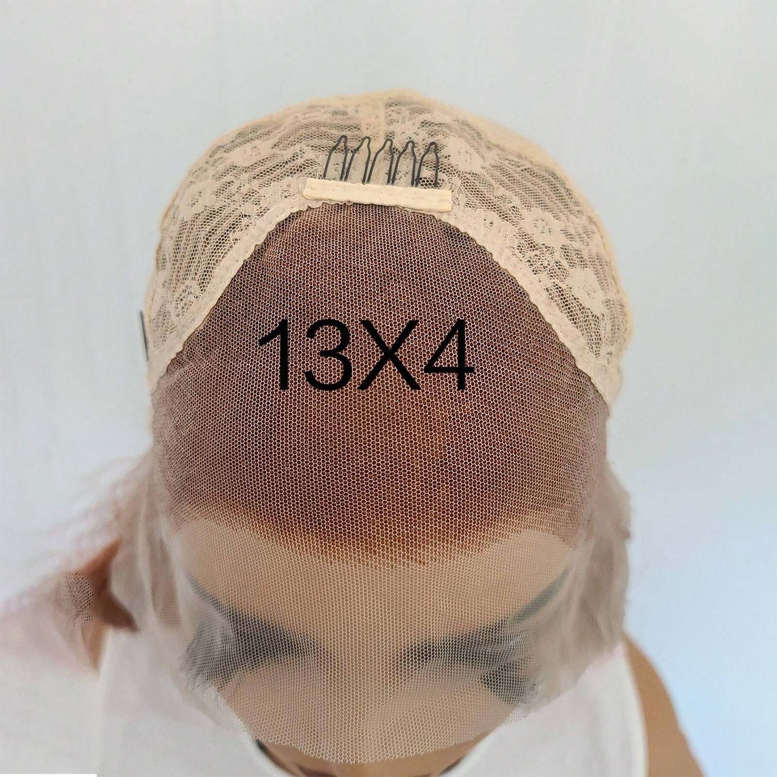 13X4 Ginger Orange Long Curly Synthetic Front Natural Wavy Auburn Brown Colored Hair Lace Frontal Wig for Women Party