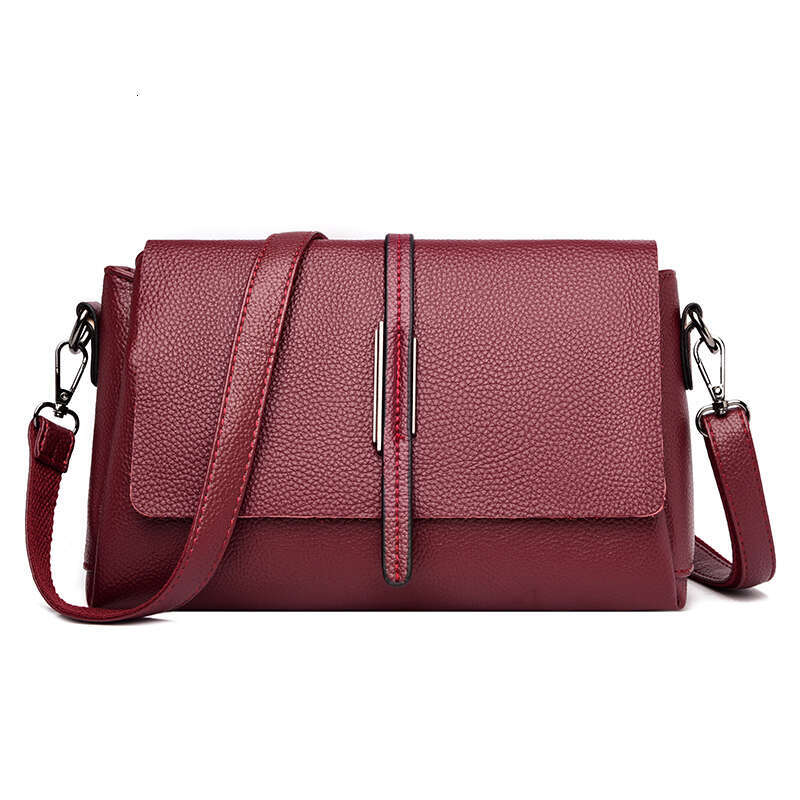 Solid 2025 color Cow Handbag Female Messenger Tote Sac High Quality Genuine Leather Women Crossbody Shoulder Bags