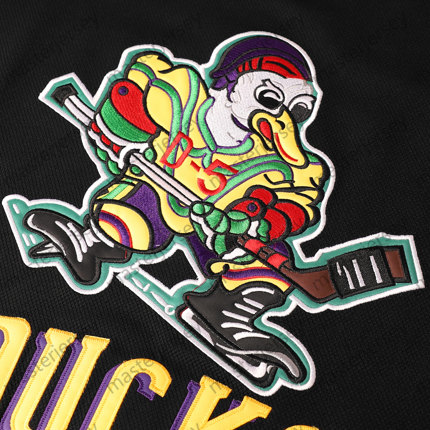 96 Mens Black Duck Hockey Jerseys Loose Fit V-Neck Stitched Ice Hockey Jersey Casual Festive Weekend Outings