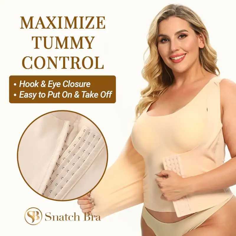 3-in-1 Waist Trainer Bra Waist Buttoned Bra Shapewear Women Waist Trainer Corset Tummy Control Body Shaper Adjustable Straps 3XLXJ241028
