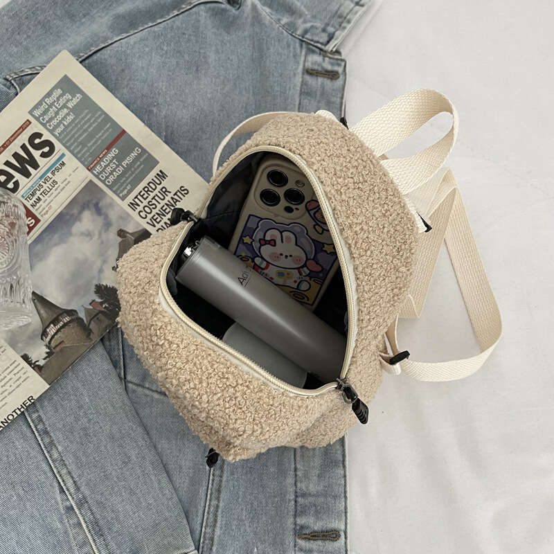 Designer Bag New Plush Fabric Women's Shoulder Crossbody Bag Small Fashion Lambs Wool Fluffy Fur Winter Female Bag Designer Handbags tote bag pur