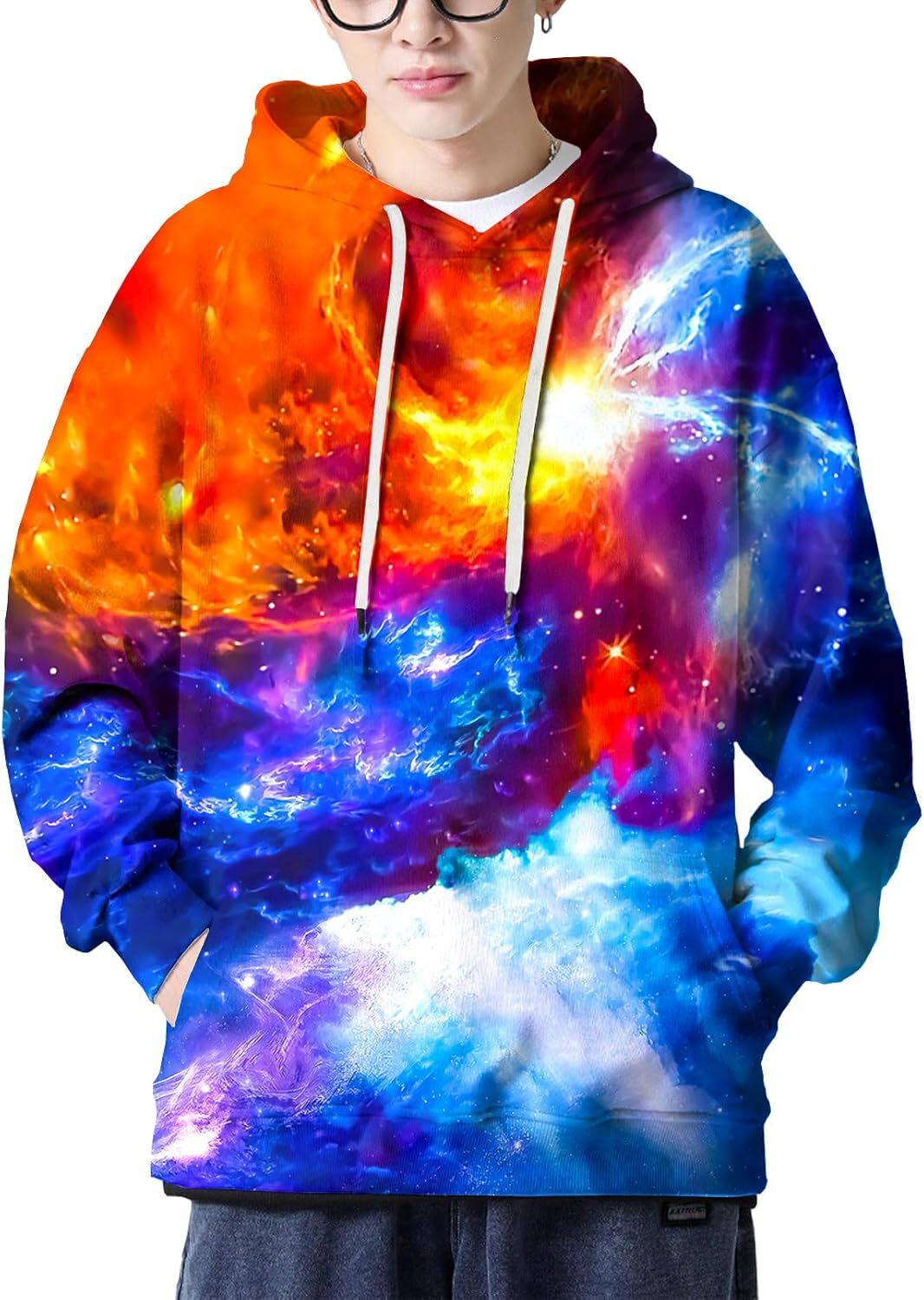 Hoodie for Mens Womens Men Women cool 3D Hooded Hoodies Fashion Long Sleeve Pullover Hooded Sweatshirt Top with Pocket Graphic Trendy patterns cool ke