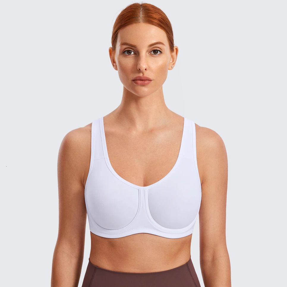 SYROKAN Sports Bra Women Max Control High Support Plus Size Underwire Gym Fitness Tops Activewear Beathable Yoga Curve Underwear 241028