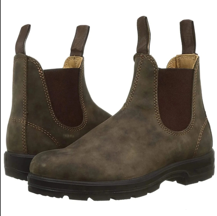 Mens Leather Boots Casual Slip On Formal Oxfords Boot Vintage Couple Shoes Classcis Man Chelsea Boots Black Casual Vintage Boots