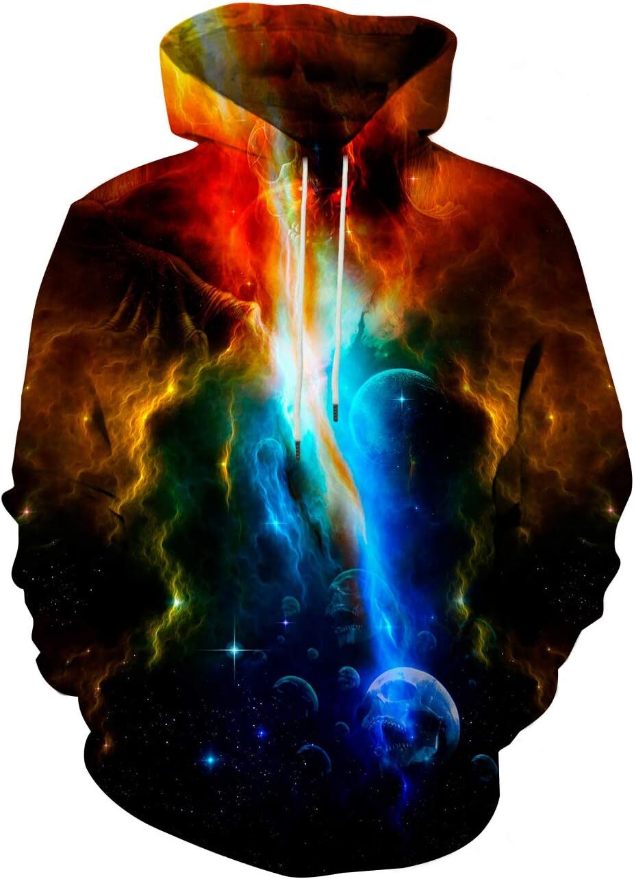 Hoodie for Mens Womens cool Unisex Graphic Hoodies 3D Cool Design Print Colorful Hooded Sweatshirt for Men and Women Graphic Trendy