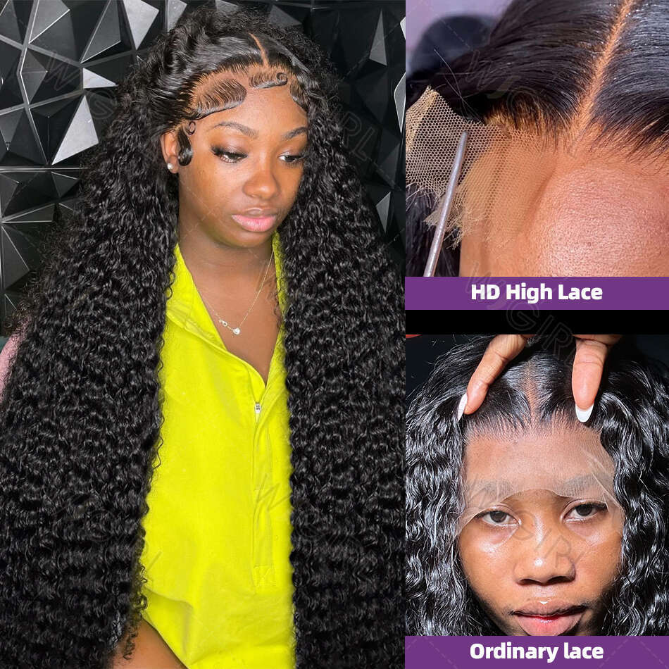 Loose Deep Wave Lace Frontal Wigs Brazilian Inch Curly Water x HD Front Wig Closure For Women