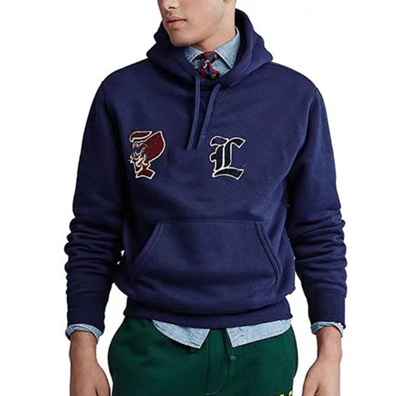 Men's casual high-end burst hooded jumper autumn hoodie design sense of new fashion brand loose matching outside wear