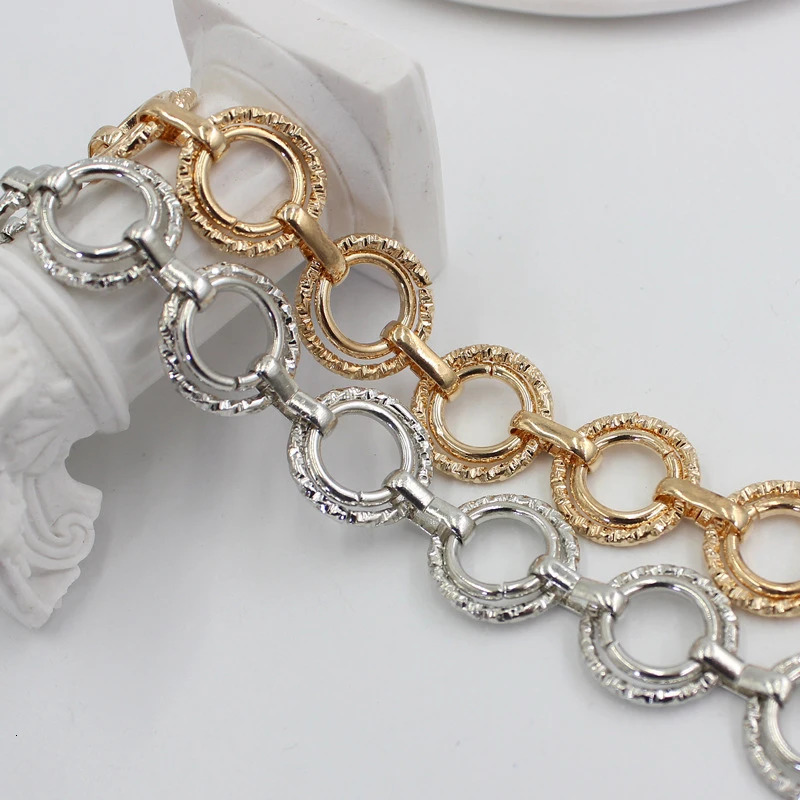 Fashion Circle Metal Waist Chain Belt WomenS Gold Silver Waistband Hip Hop Style Belts Dress Accessories Cinturon Mujer 241028