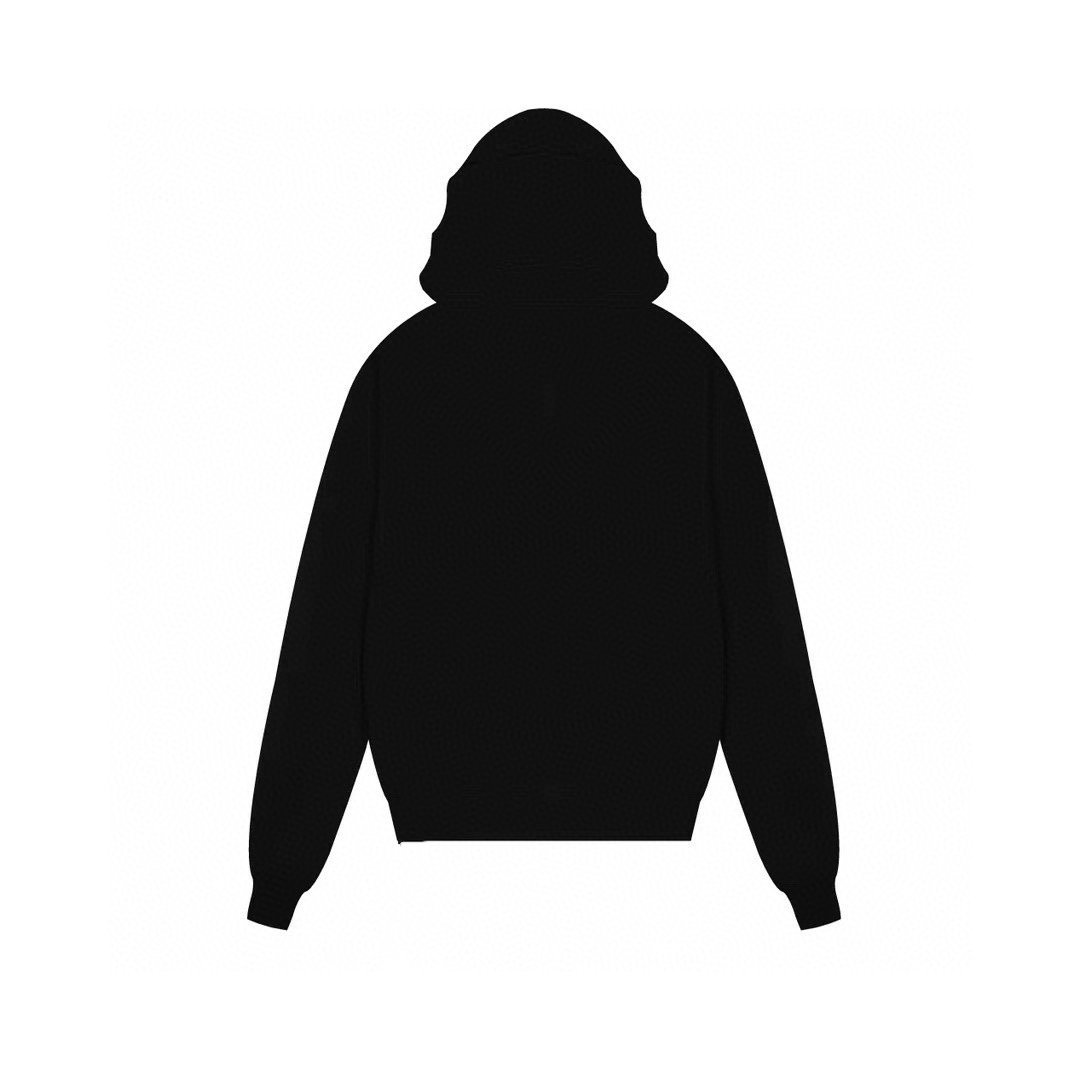 Casual Black Hooded Jacket - Ideal for Cool Season Layering