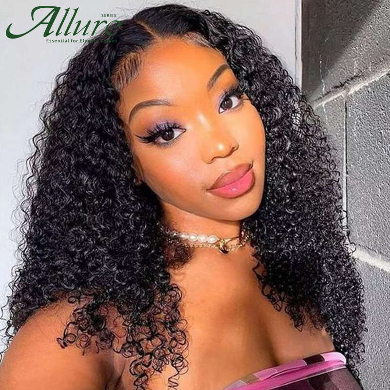 Deep Wave Lace Front Wig Human Hair Wigs For Black Women Curly Brazilian Remy Glueless Water Part Allure