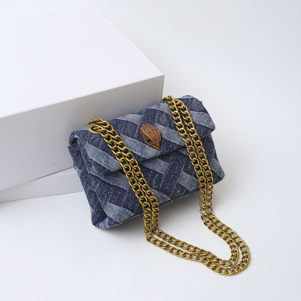 Shoulder Women's Designer Retro Eagle Head Crossbody Bags Denim Style Messenger Fashion Square Bag