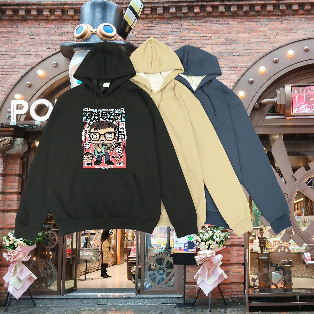 2024 DIY Men's Hooded Sweatshirt Long Sleeve Soft Designer Men Tops Hoodie Black Khaki Blue Clothes Daily Outfit Thick Fleece