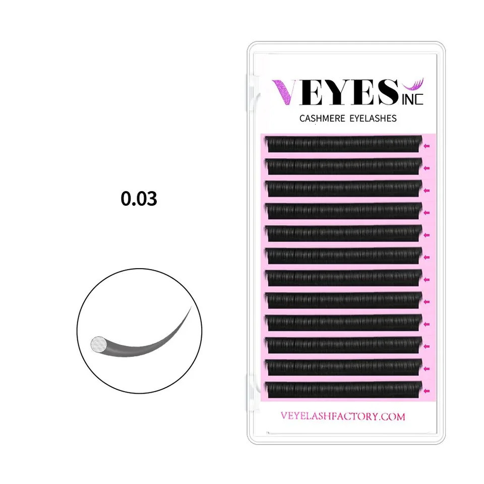 Veyes Inc Cashmere Eyelash Extensions Veyelash Faux Mink Individual Volume Lashes Soft Natural Lash Extensions for Makeup 241028