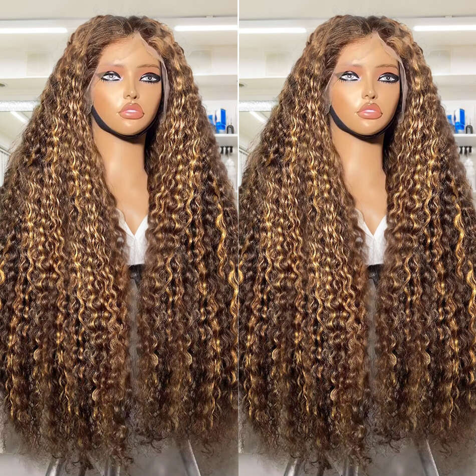 Sophianna x Highlight Curly Lace Front Human Hair Wig X Loose Deep Wave Frontal Ombre Colored Inch Hd Wigs