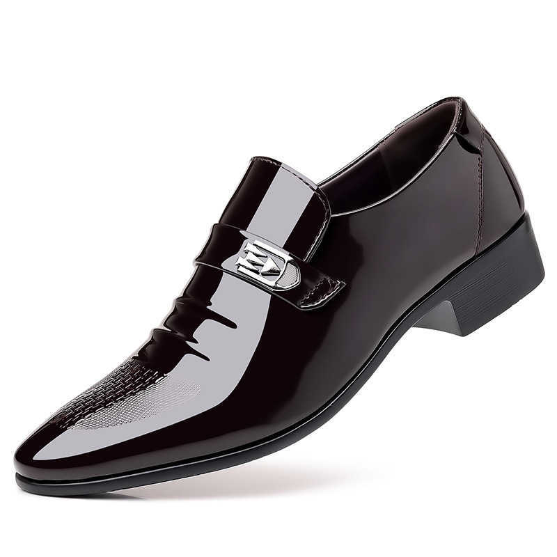 Men Dress Shoes Leather Shoes Mens New Business Suit Leisure Spring Autumn Breathable Mens British Korean Pointed Bridegroom Wedding Shoes 241009