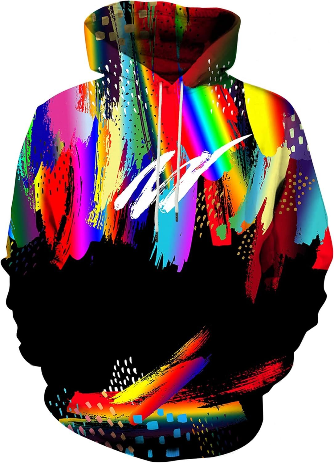 Hoodie for Mens Unisex 3D Novelty Hoodies for Men Women Cool Graphic Pullover Sweatshirts with Pockets Graphic Trendy patterns