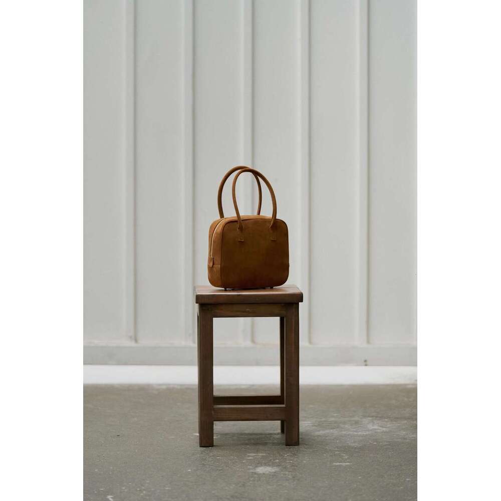 Korean Retro Simple Style Custom High Quality Suede Square Shoulder Bag Handbag Women Frosted Autumn Advanced Purse