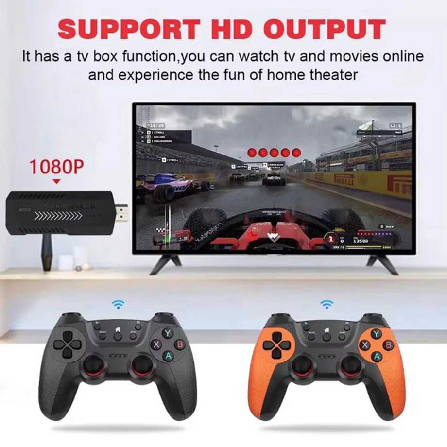 New X2 tra Gaming Stick 4K 3D HD Retro Video Game Console Wireless Controller TV Game Console 256G 58000 Retro Games Christmas Gift Y241029