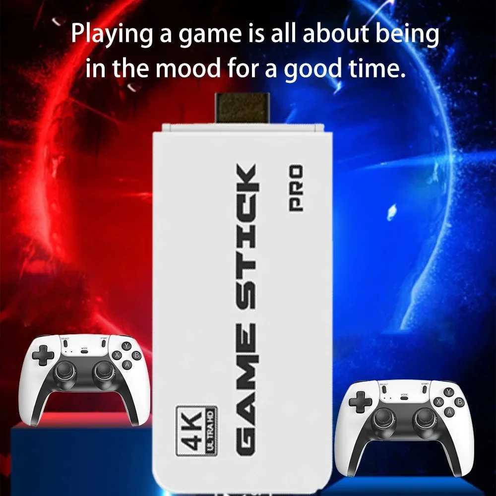 M15 Plus Mini Video Game Console Game Stick 4K 30000+Retro Gaming TV Handheld Game Console Dual Game Board HD Output Gaming Y241029