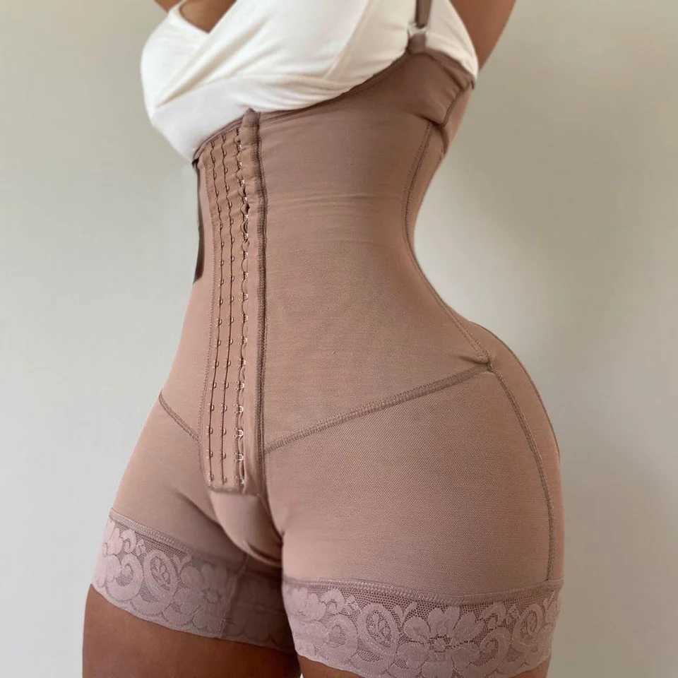 Fajas Womens Corset Waist Trainer Slimming Body Shaper Butt-Lifting Open Bust Crotch Tummy Control Shapewear Thigh TrimmerXJ241028