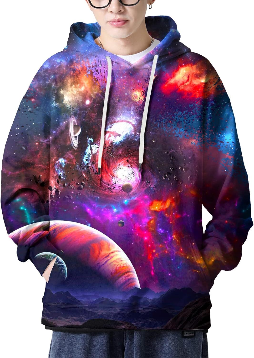 Hoodie for Mens Womens Men Women 3D Hooded Hoodies Fashion Long Sleeve Pullover Warm and casual Top with Pocket Graphic Warm and casual