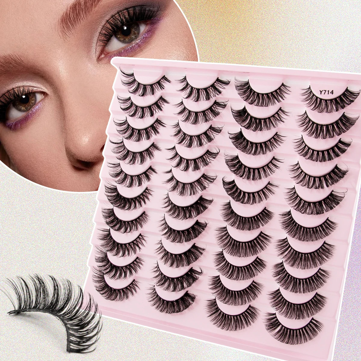YSDO 3D Mink Lashes 31020 Pairs Fluffy Thick False Eyelashes Wholesale Makeup Natural Mink Eyelashes Maquiagem Dramatic Cilios 241028