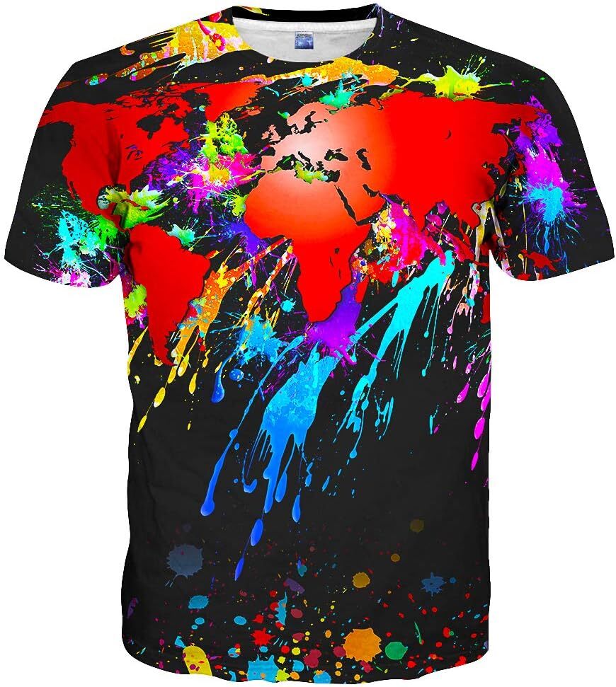 Mens T shirt Unisex Stylish 3D Printed Shirts cool Graphic T-Shirts Tops Tees for Men and Women tee Casual tops summer clothes Trendy patterns