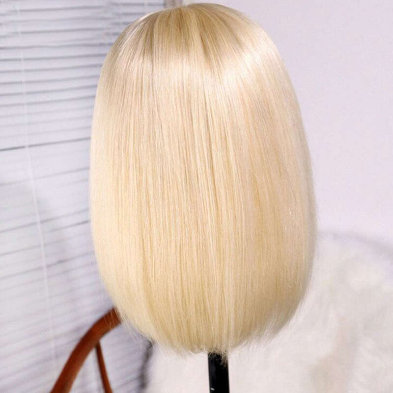 Newmi Blonde Bob Wig Lace Front Human Hair Straight Wigs x Full Frontal for Women Pre Plucked