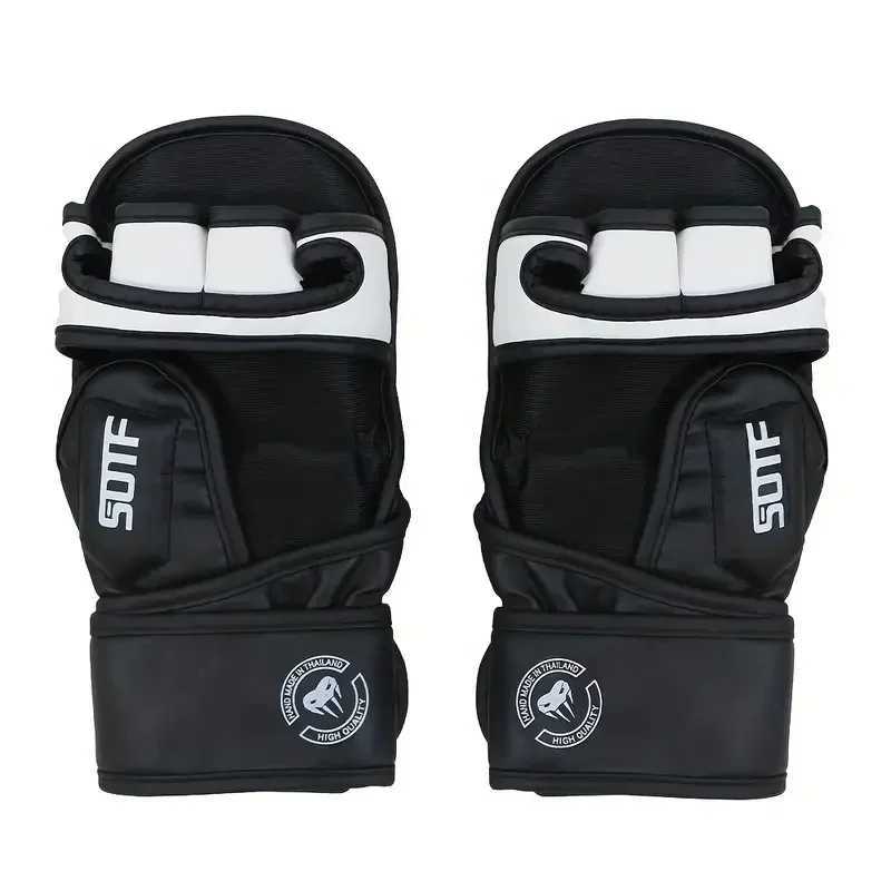 Profional MMA Half-Finger Fighting Boxing Gloves Thickened Sanda Free Fighting Mixed Martial Arts Training GlovesXJ241028