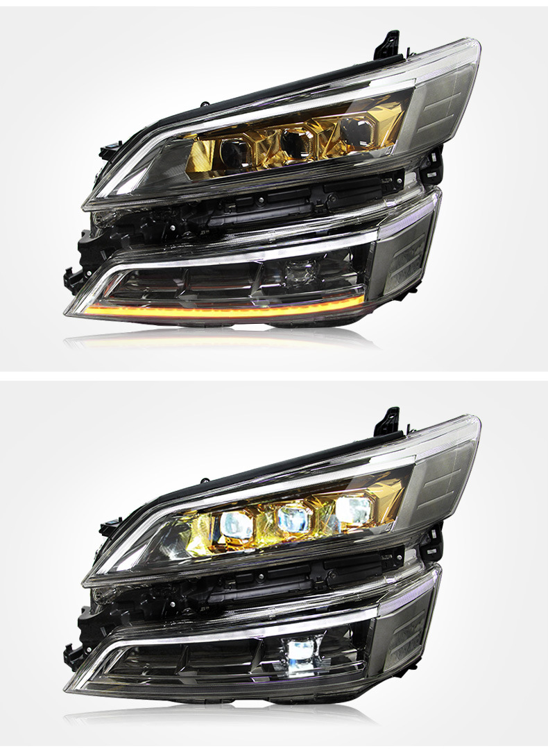 Headlight All LED for Toyota Vellfire 20 18-2023 Head Lamp DRL Dynamic Signal Far And Near Front Headlights