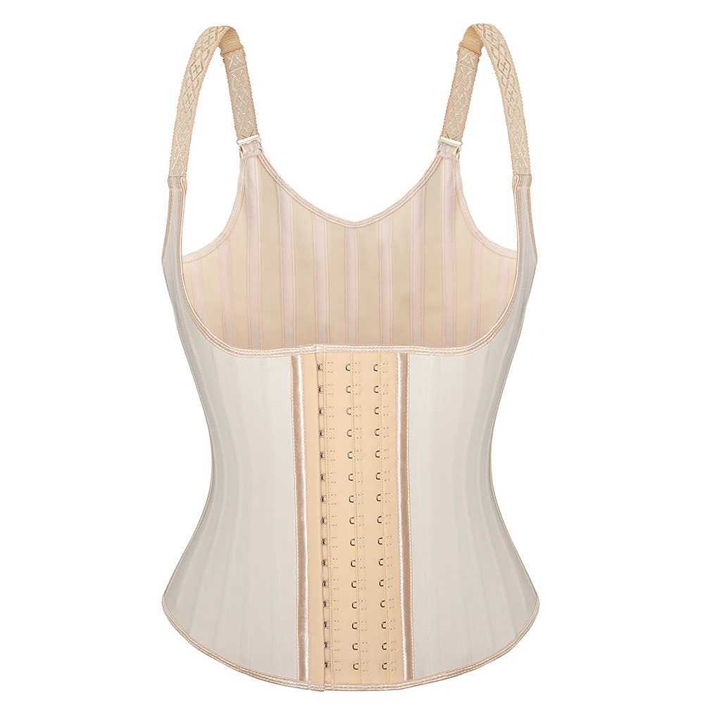 25 Steel Bones Adjustable Shoulder Straps Latex Vest Waist Trainer Fajas Colombianas Cincher ShapewearXJ241028