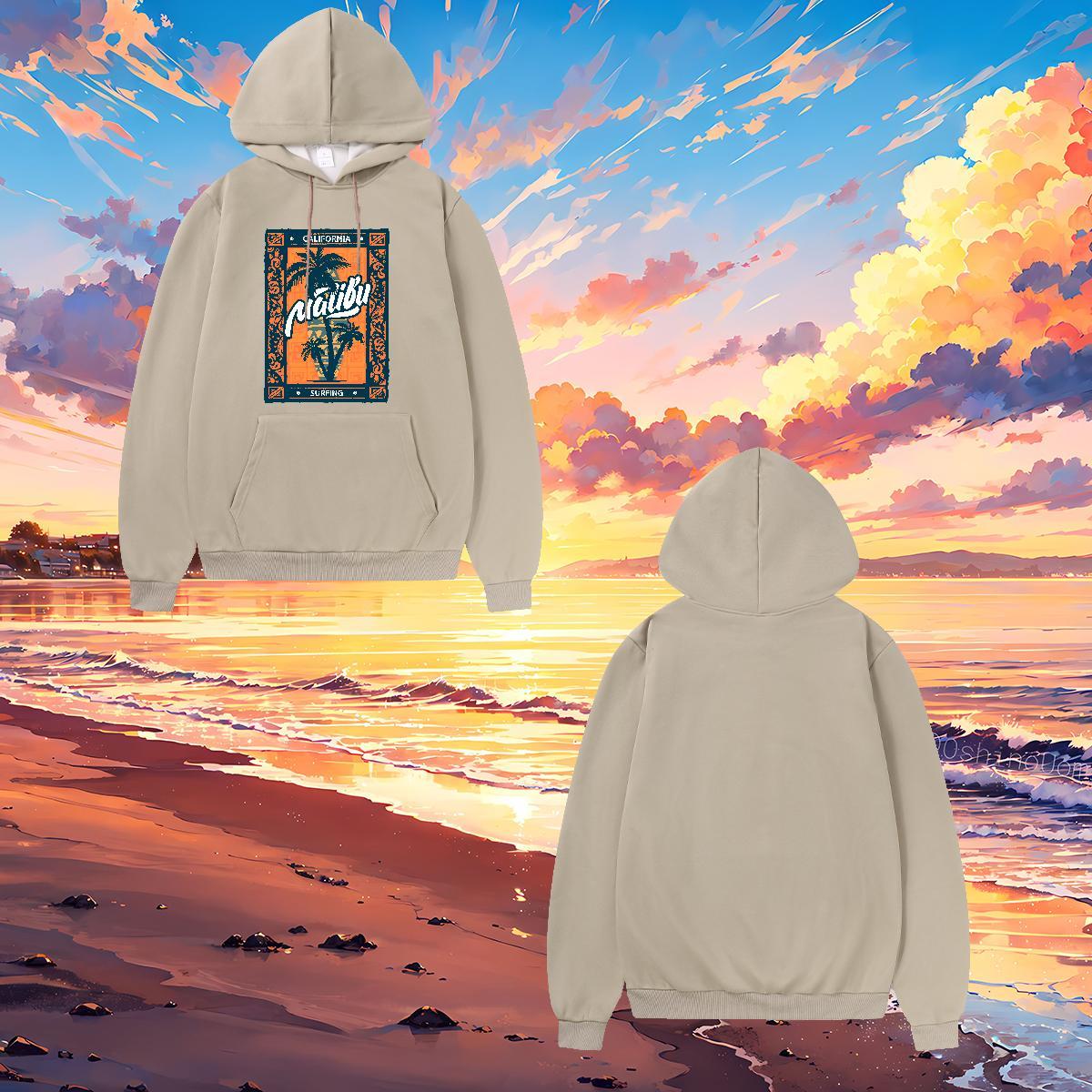 Customized Women Hoodie Clothes Loose Fit Unisex Hooded Sweatshirt Cartoon Print 350g Cotton Hooded Collar Long Sleeve Anime Printing Street