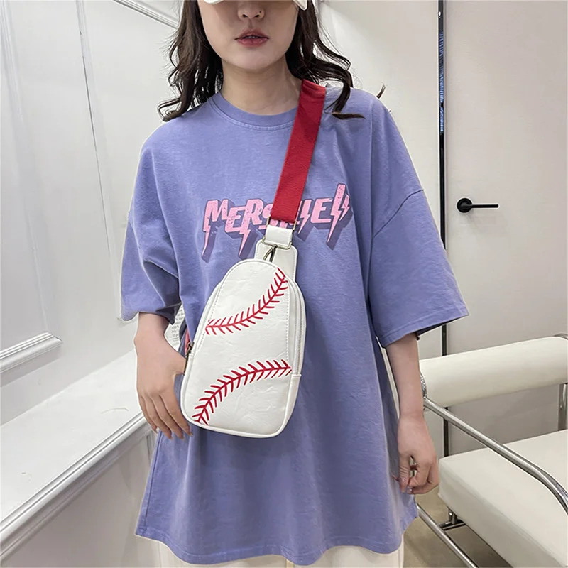 Women Bag Chest Bag Summer Creative Style Shoulder Wear Resistant Messenger Bag PU Leather Crossbody Bag Sling Bags for Woman 241025