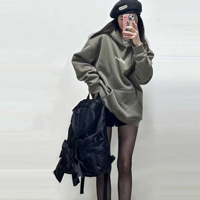 Korean niche homemade knot bag, simple bow knot backpack, student backpack, women's backpack, men's trendy brand 241015