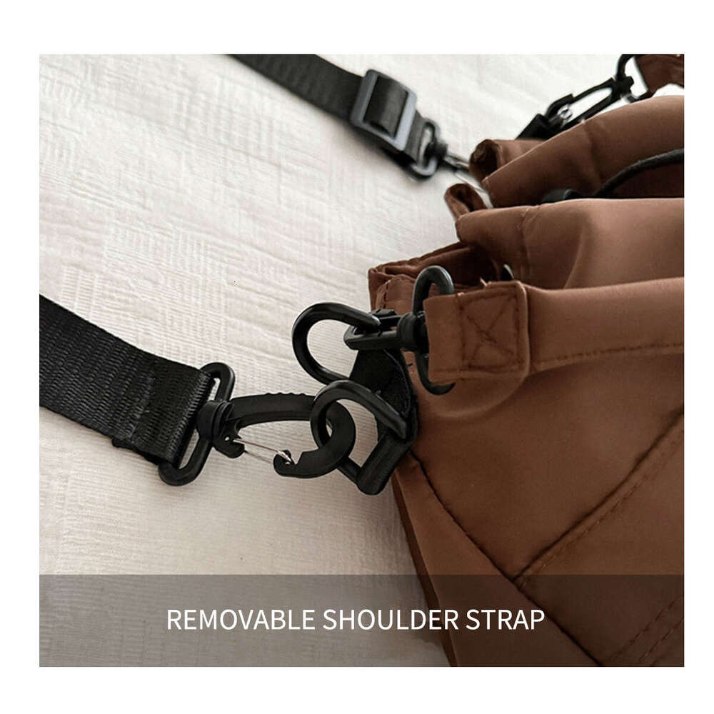 Tote Women Shoulder Nylon Waterproof Large Capacity Handbag Drawstring Crossbody Bag