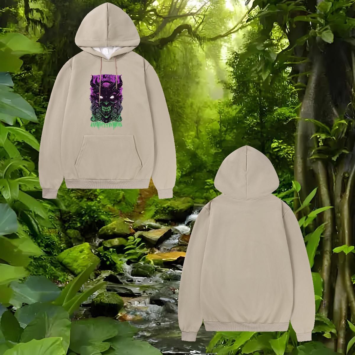 Free Shipping Women Hoodie Top Hoody Soft Unisex Hooded Sweatshirt Plus Size Cartoon Thick Fleece Hooded Collar Long Sleeve Hip Hop