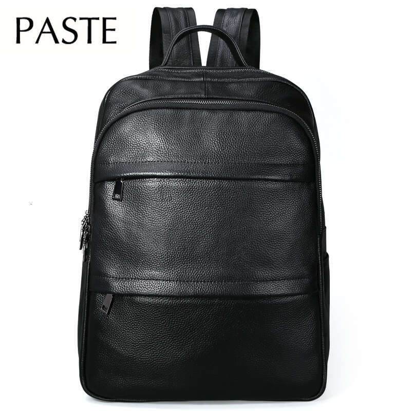 2023 Leisure Men's Genuine Cow Leather Backpack Laptop Male School High Quality Men Daypac Korea Style Casual Travel Bag