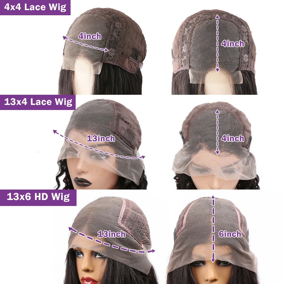 Straight Frontal 30 32 Inch Brazilian Remy 13X4 13X6 Glueless Transparent Lace Front Human Hair Wig For Women 200%