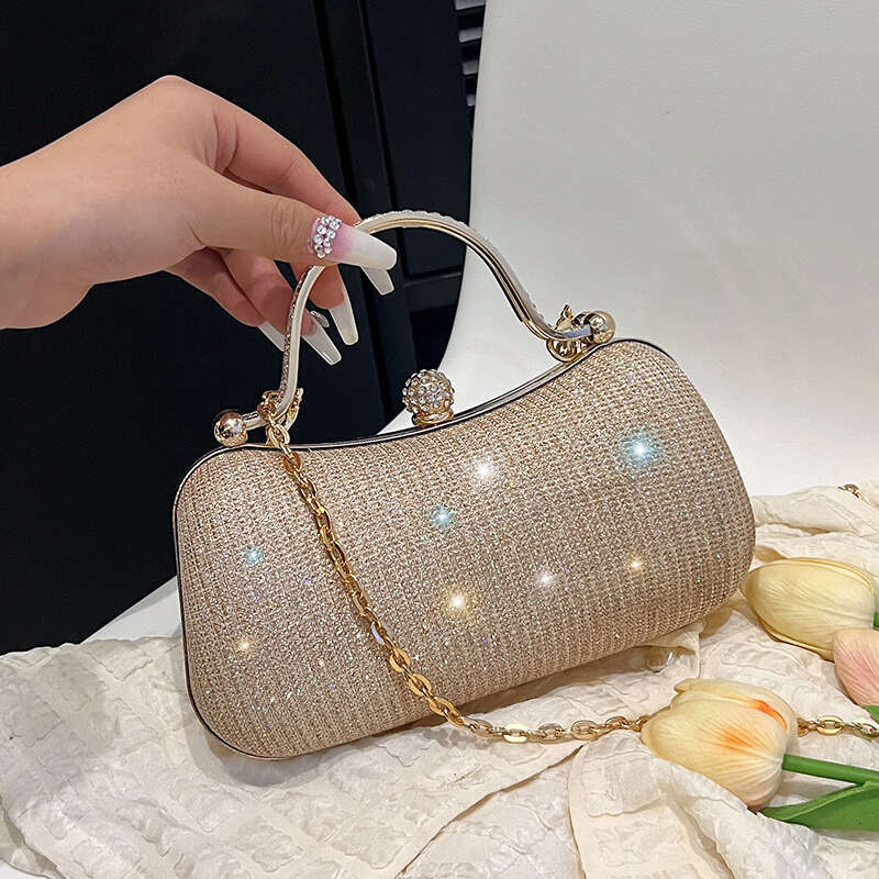Evening Chain Dinner Shoulder for Women Handbag - Fashion Crossbody Bags Vintage Underarm Bag Satchel (Black)