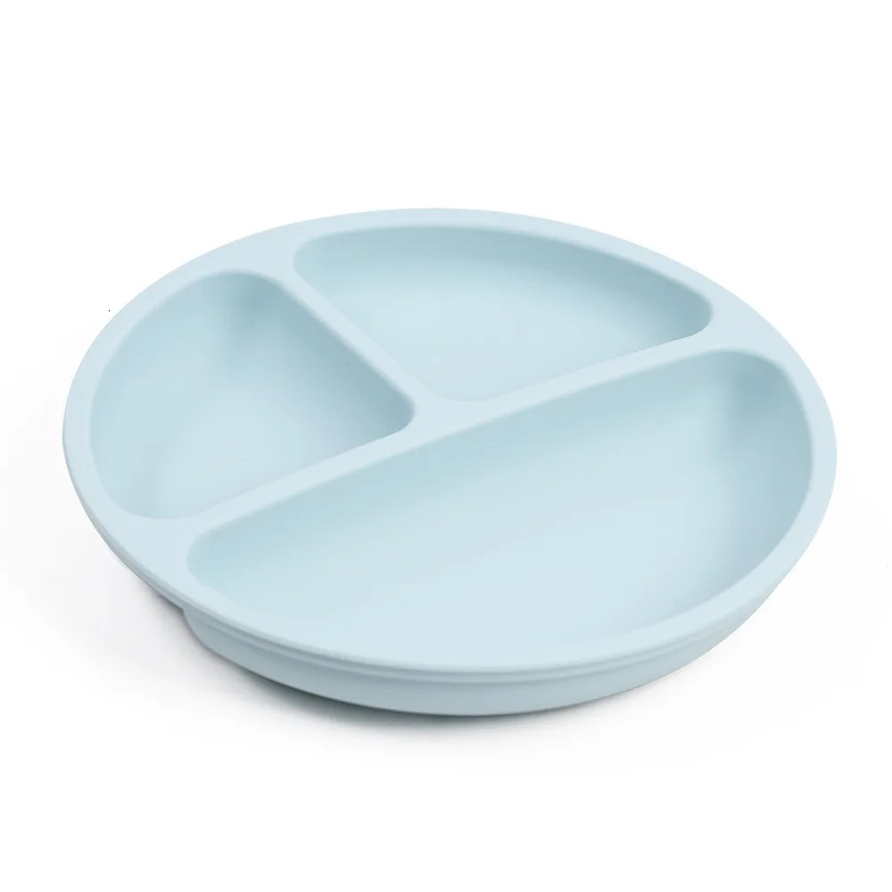 7PCS Silicone Dishes For Baby Feeding Set Sucker Bowl Plate Cup Bibs Spoon Fork Baby Items Safe Dining Plate Children Tableware 241028