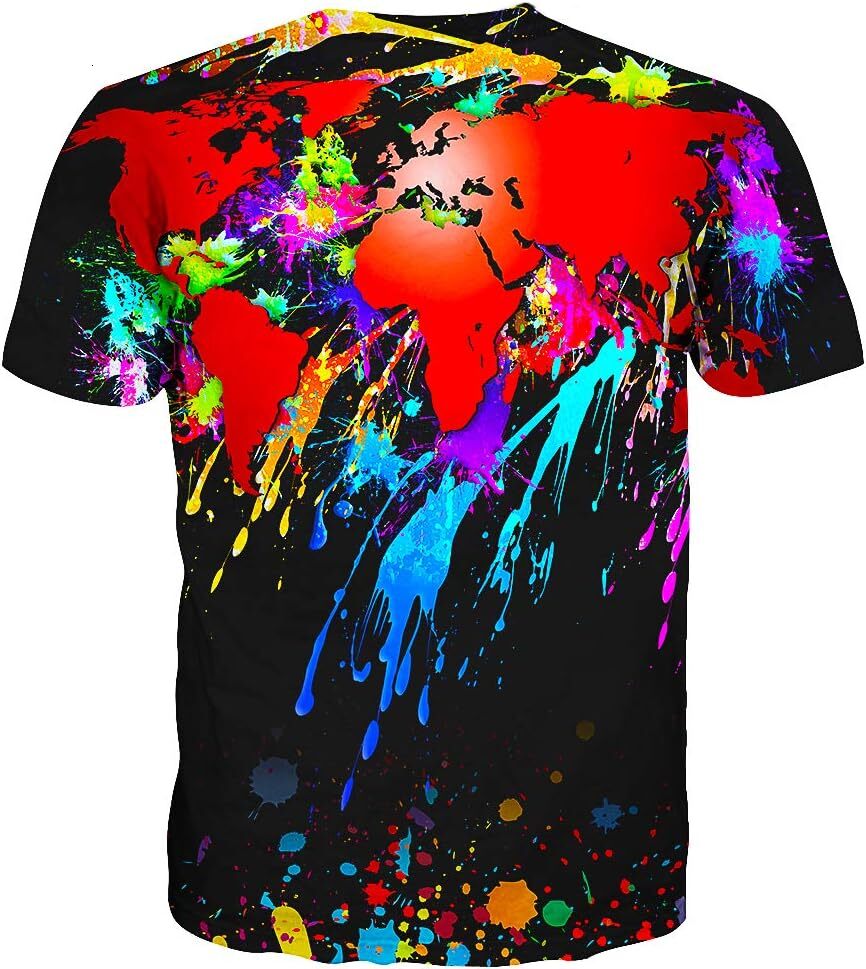 Mens T shirt Unisex Stylish 3D Printed Shirts cool Graphic T-Shirts Tops Tees for Men and Women tee Casual tops summer clothes Trendy patterns