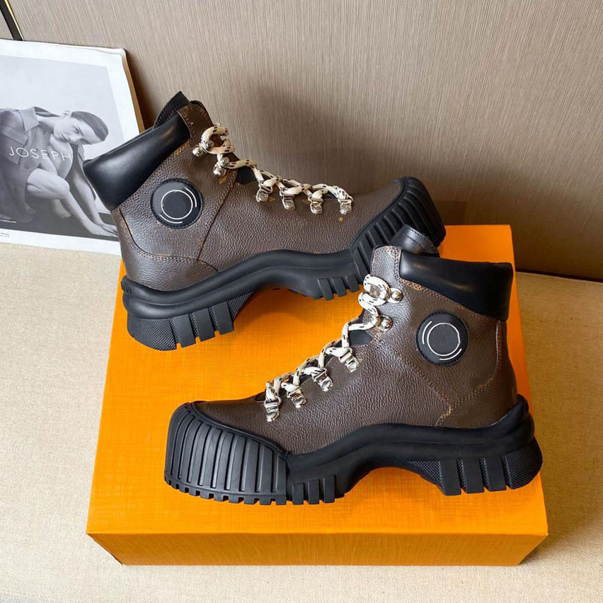 Autumn winte Designer boot for Womens Luxury Ruby Martin boots Genuine Leather thick sole Height Increasing Ankle booties Woman Short Boot Sneakers Trainers shoes