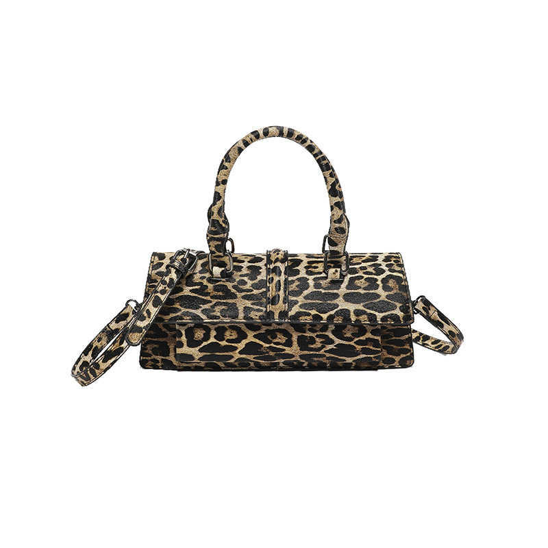 CMM Bags Crossbody Bag for Women New Bag Korean Fashion Leopard Pattern Crossbody Handheld Single Shoulder Small Square Bag Pu