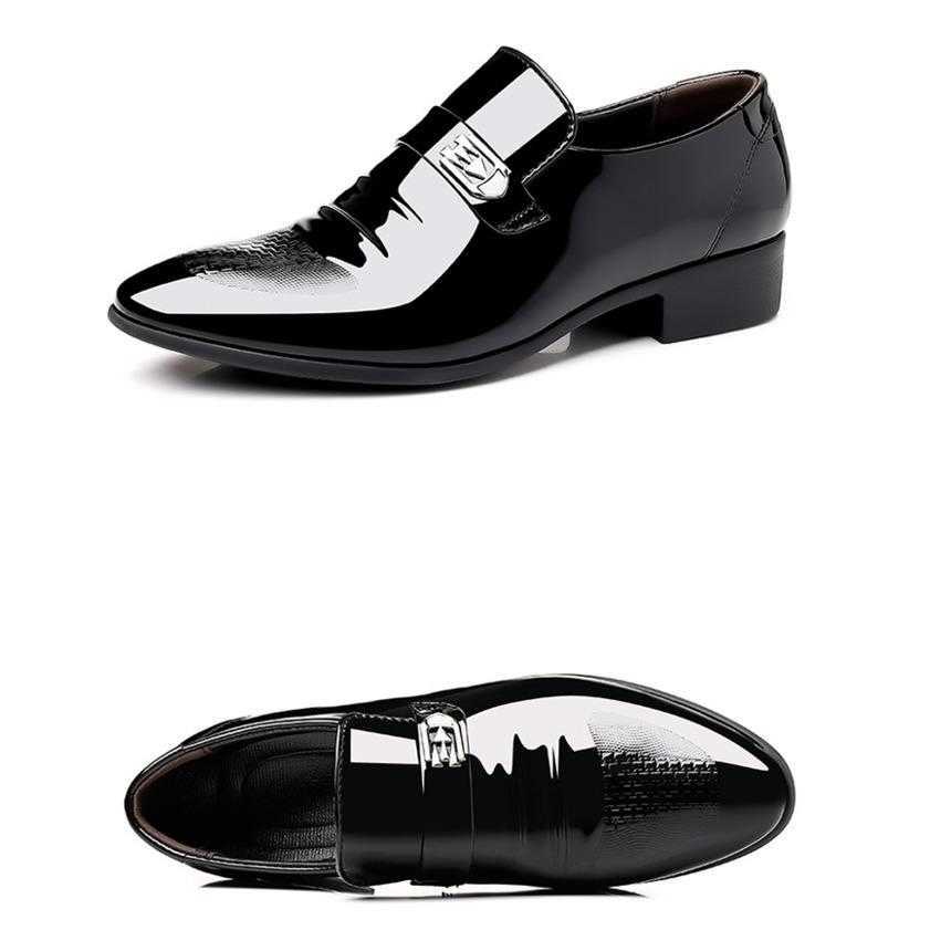 Men Dress Shoes Leather Shoes Mens New Business Suit Leisure Spring Autumn Breathable Mens British Korean Pointed Bridegroom Wedding Shoes 241009