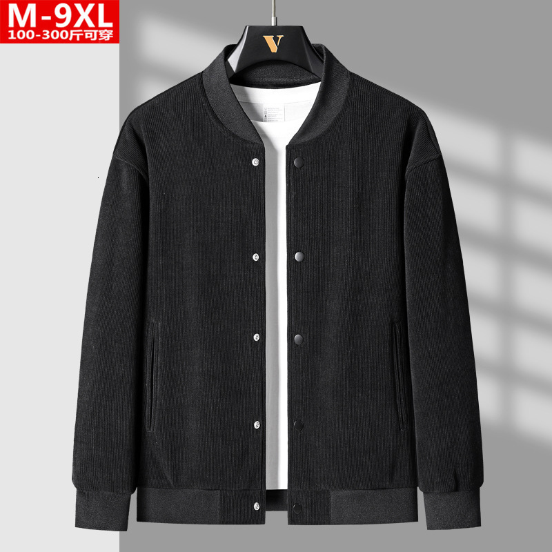 2024 New Designer Fashionable Handsome Knitted Shirt Fat Men's Large Loose Casual Baseball Collar Coat