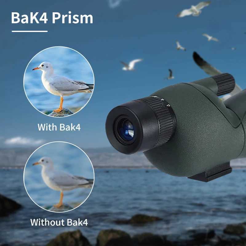 25-75x60 Zoom Spotting Scope ED Lens Powerful Monocular Bak4 Prism Telescope For Outdoor Camping Bird Watching ShootingXJ241028