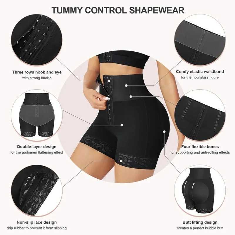Fajas Colombianas BBL Sculpting Butt Lifter Shapewear for Women High-waisted Shorts Tummy Control Panties Postpartum Girdle fajaXJ241028