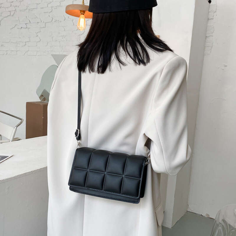 Solid New Color Fashion Shoulder Handbags Female Travel Messenger Bag Plaid Small PU Leather Crossbody Bags For Women s