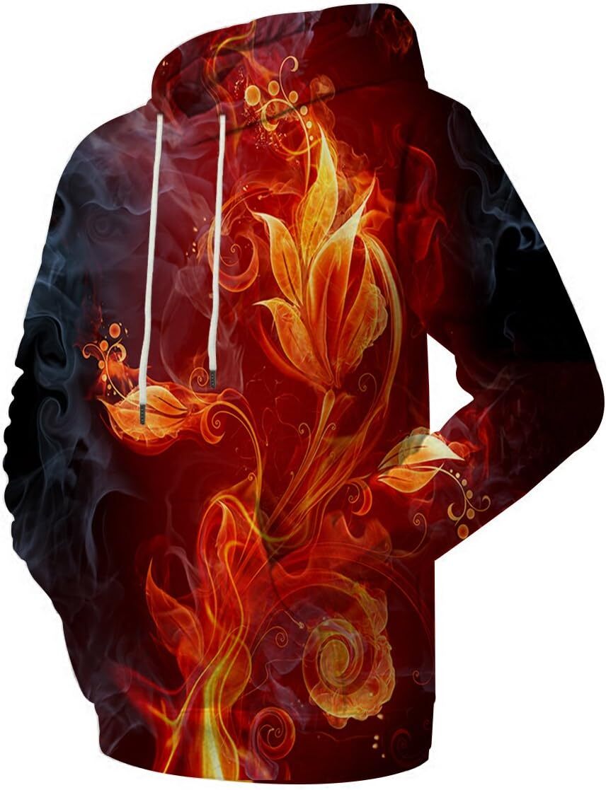 Hoodie for Mens Unisex Colorful Graphic Hoodies 3D Print Cool Sweatshirt Cool Design with Pocket for Men Graphic Trendy patterns Trendy patterns